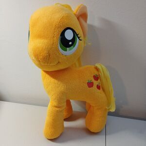 Hasbro My Little Pony Yellow Applejack Stuffed Plush Animal Toy Doll 12" High